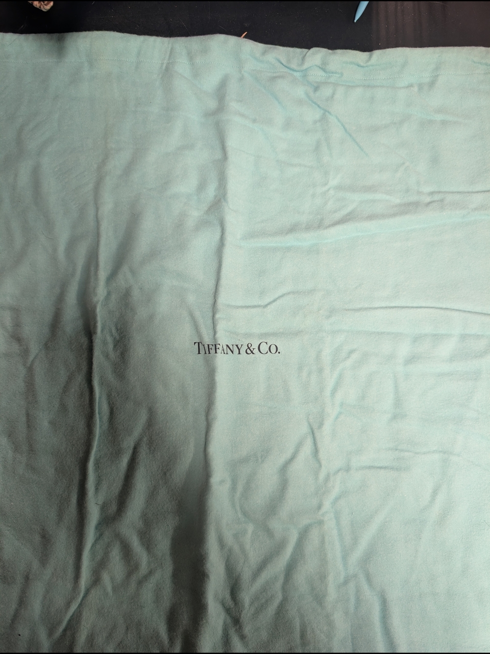 Tiffany & Co. Aqua Blue Dust Bag  with Logo